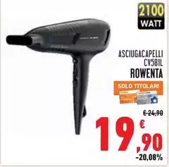 Rowenta - Asciugacapelli CV58IL Rowenta - Asciugacapelli CV58IL