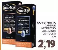 Caffè motta - Capsule Nespresso Alluminio