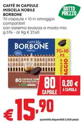 Caffe borbone - Caffè In Capsule Miscela Nobile Caffe borbone - Caffè In Capsule Miscela Nobile