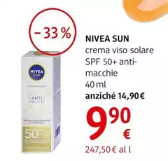Nivea Sun - Crema Viso Solare Spf 50+ Anti-macchie 40 Ml