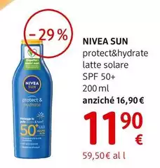 Nivea Sun - Protect&Hydrate Latte Solare Spf 50+ 200 Ml
