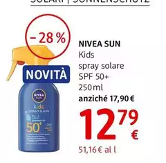 Nivea Sun - Kids Spray Solare Spf 50+ 250 Ml