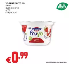 Fage - Yogurt Fruyo 0%