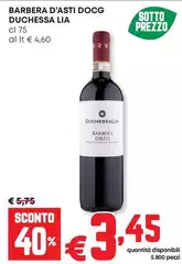 Duchessa lia - Barbera D'Asti DOCG Duchessa lia - Barbera D'Asti DOCG