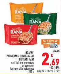 Rana - Lasagne, Parmigiana Di Melanzane Rana - Lasagne, Parmigiana Di Melanzane