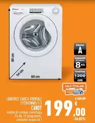 Candy - Lavatrice Carica Frontale EYR340W6/1-S