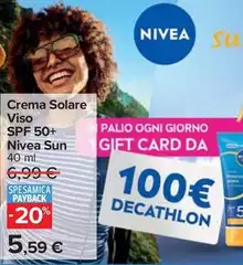 Nivea - Crema Solare Viso Spf 50+ Sun