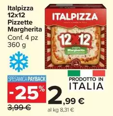 Italpizza -  12x12 Pizzette Margherita