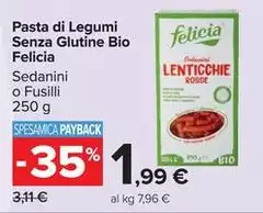 Felicia - Pasta Di Legumi Senza Glutine Bio