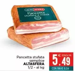 Altasfera - Pancetta Stufata Semplice Altasfera - Pancetta Stufata Semplice
