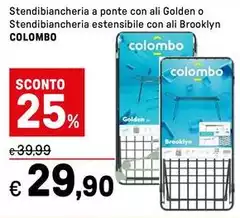 Colombo - Stendibiancheria A Ponte Con Ali Golden O Stendibiancheria Estensibile Con Ali Brooklyn