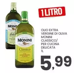 Monini - Olio Extra Vergine Di Oliva Classico/ Per Cucina Delicata