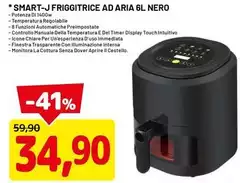 Smart-J - Friggitrice Ad Aria 6l Nero