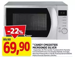 Candy - CMG2071DS Microonde Silver