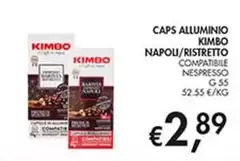 Kimbo - Caps Alluminio Napoli/Ristretto Kimbo - Caps Alluminio Napoli/Ristretto