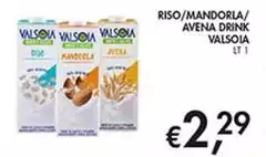 Valsoia - Riso/ Mandorla/ Avena Drink