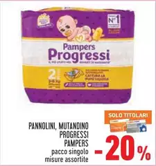 Pampers - Pannolini, Mutandino Progressi Pampers - Pannolini, Mutandino Progressi