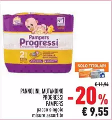 Pampers - Pannolini, Mutandino Progressi