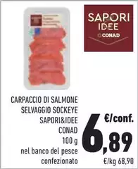 Cucina e Sapori - Carpaccio Di Salmone Selvaggio Sockeye