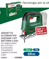 Bosch - Seghetto Alternativo Easysaw + Kit Batteria 2.5Ah