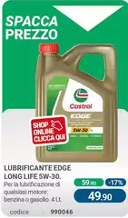 Castrol - Lubrificante Edge Long Life 5w-30. Castrol - Lubrificante Edge Long Life 5w-30.
