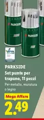 Parkside - Set Punte Per Trapano, 11 Pezzi