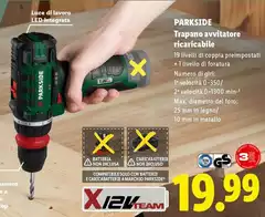 Parkside - Trapano Avvitatore Ricaricabile