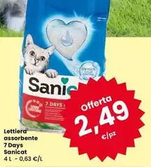 Sanicat - Lettiera Assorbente 7 Days Sanicat - Lettiera Assorbente 7 Days