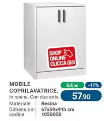 Mobile Coprilavatrice. 