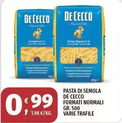 De Cecco - Pasta Di Semola Formati Normali Varie Trafile