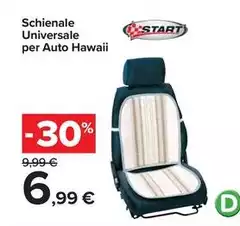 Start - Schienale Universale Per Auto Hawaii