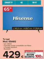 Hisense - Tv Mod. 65A6Q Hisense - Tv Mod. 65A6Q