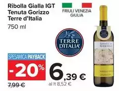 Terre d'Italia - Ribolla Gialla IGT Tenuta Gorizzo Terre d'Italia - Ribolla Gialla IGT Tenuta Gorizzo