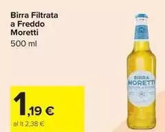 Moretti - Birra Filtrata A Freddo