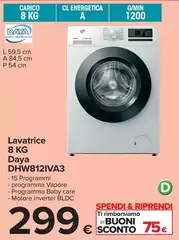 Daya - Lavatrice 8 Kg DHW812VA3 Daya - Lavatrice 8 Kg DHW812VA3