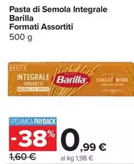 Barilla - Pasta Di Semola Integrale Barilla - Pasta Di Semola Integrale