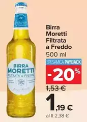 Moretti - Birra Filtrata A Freddo