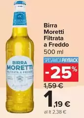 Moretti - Birra Filtrata A Freddo