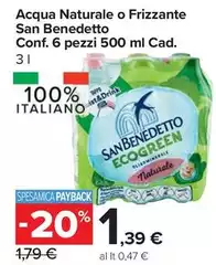 San Benedetto - Acqua Naturale O Frizzante