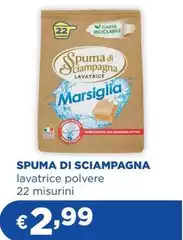 Spuma di Sciampagna - Lavatrice Polvere 22 Misurini