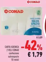 Conad - Carta Igienica 2 Veli