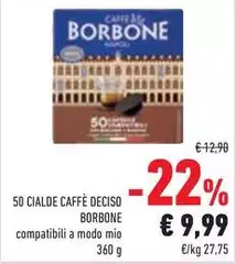 Caffe borbone - Cialde Caffè Deciso