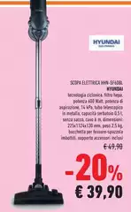 Hyundai - Scopa Elettrica Sf60bl
