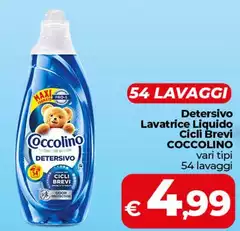 Coccolino - Detersivo Lavatrice Liquido Cioli Brevi