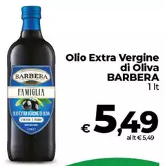 Barbera - Olio Extra Vergine Di Oliva