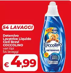 Coccolino - Detersivo Lavatrice Liquido Ciclì Brevi