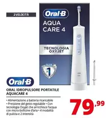 Oral b - Oral Idropulsore Portatile Aquacare 4