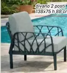 Divano 2 Posti 138x75 H Divano 2 Posti 138x75 H