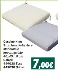 Cuscino King Struttura: Poliestere Sfoderable Impermeabilie