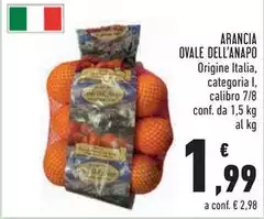 Origine - Arancia Ovale Dell'anapo Origine - Arancia Ovale Dell'anapo